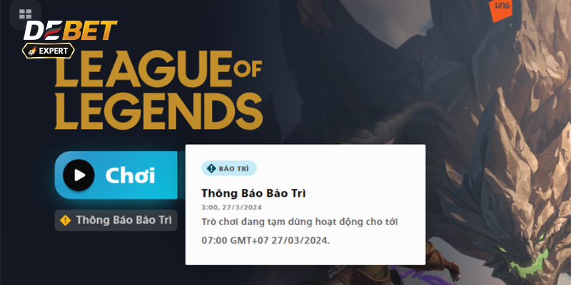 Lịch Bảo Trì LMHT Hôm Nay